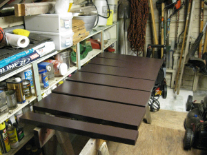 Outdoor Table Second Coat