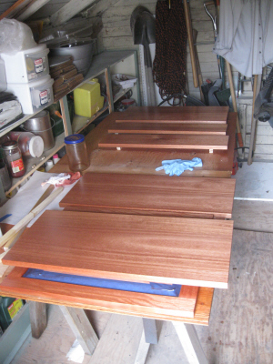 Sanding Sealer with Bloodwood Dye